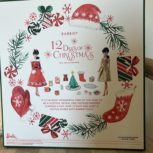 Barbie 12 days of Christmas limited edition. Collectible. - Picture 2 of 5